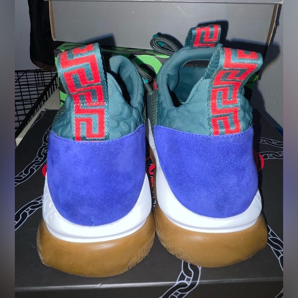 Authentic Versace Cross Chain Reaction Green Sneakers - Picture 5 of 7